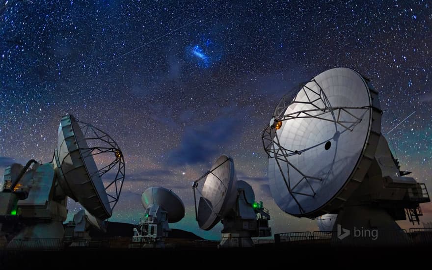 Atacama Large Millimeter Array (ALMA) in the Atacama desert, Chile