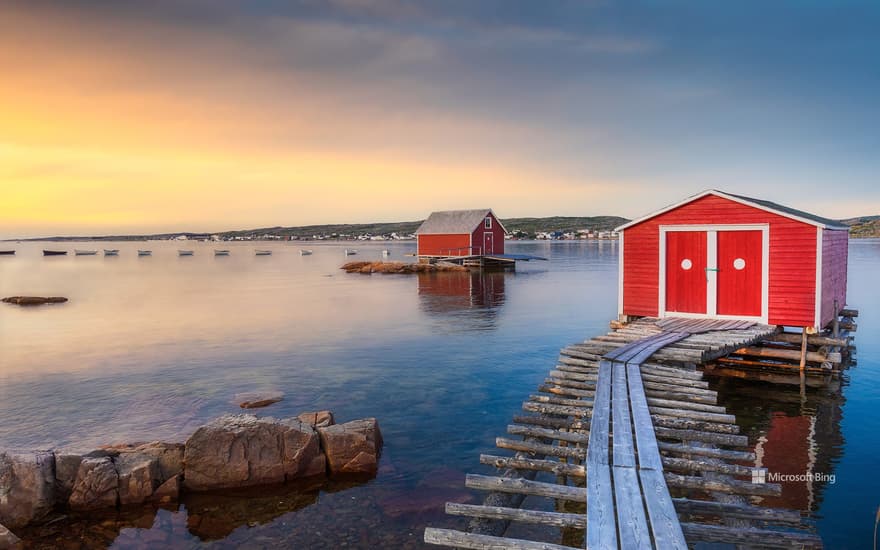 Fishing village of Tilting, Fogo Island, Newfoundland and Labrador, Canada