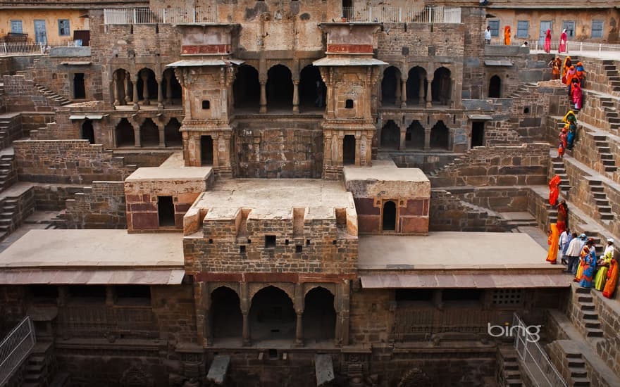 Chand Baori stepwell in Abhaneri, India