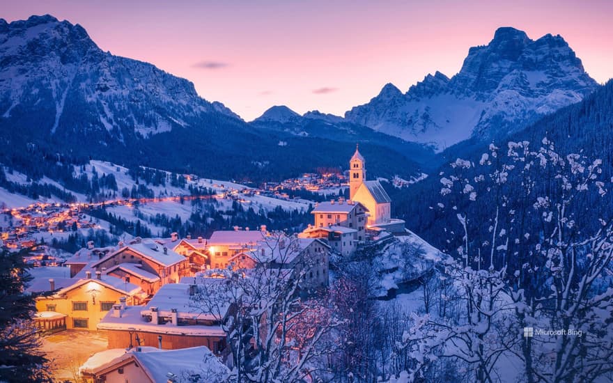 Colle Santa Lucia in the Dolomites, Italy