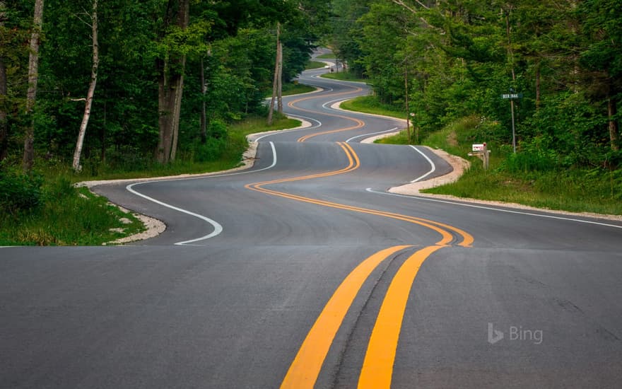 The Door County Coastal Byway in Wisconsin