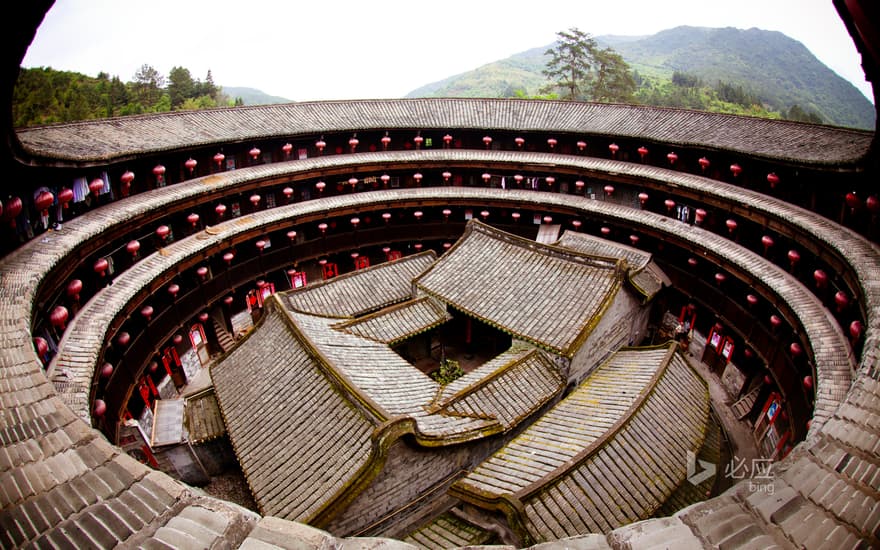 Traditional Hakka Tulou in Yongding County, Fujian