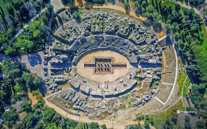 Roman amphitheatre of Itálica, Spain