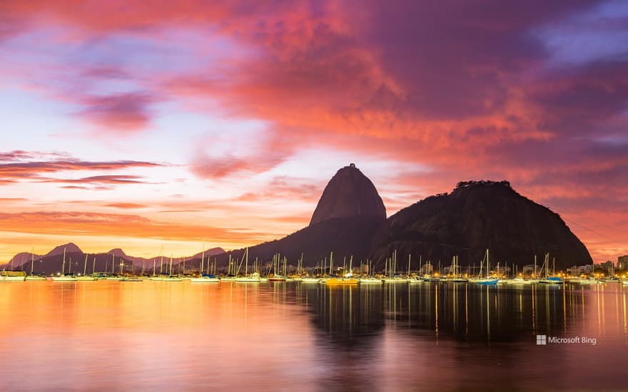 Marina da Glória and Sugarloaf Mountain, Rio de Janeiro, Brazil