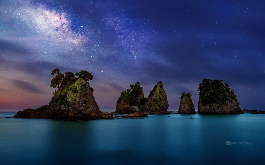 Minokake-Iwa rocks, Izu Peninsula, Japan