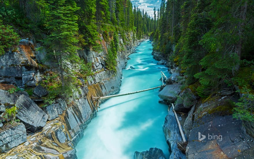 Numa Falls in Kootenay National Park, British Columbia, Canada