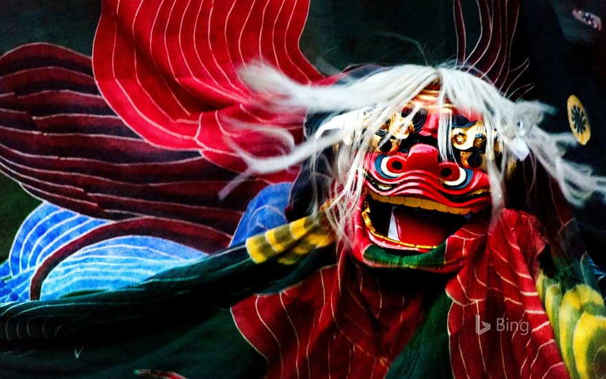 "Lion Dance", Gujo, Gifu Prefecture