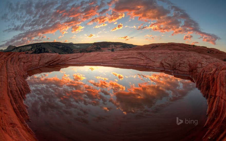 Butch Cassidy's bathtub in Snow Canyon State Park, Utah