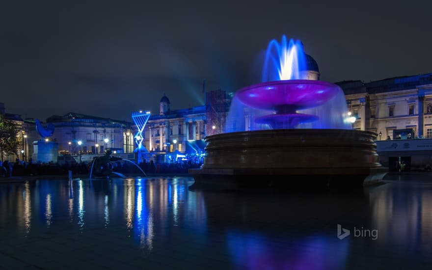 The Trafalgar Square Menorah, London