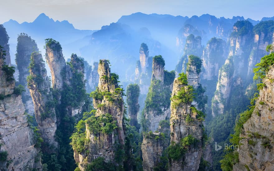 Zhangjiajie National Forest Park in Hunan Province, China